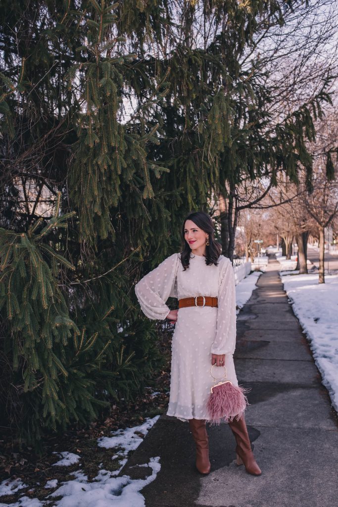 How to Wear a White Dress in the Winter